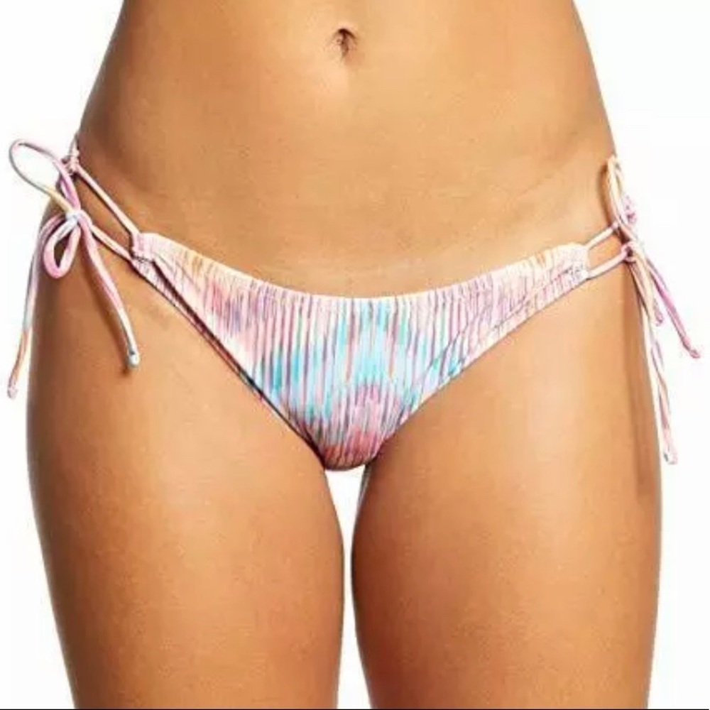 NWT Raisins Side Tie Sweat Pea Bikini Bottoms Medium Swimsuit Bottoms Juniors M